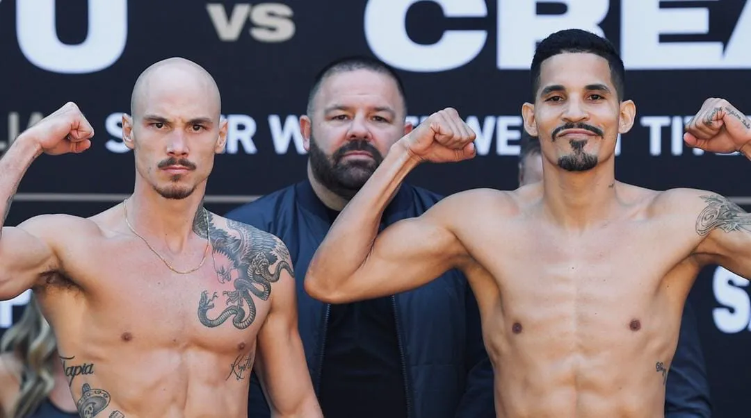 Pesaje listo en Australia entre Keiber González contra César Mateo Tapia