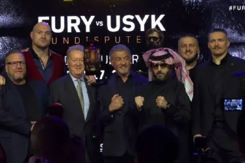 Silvester Stallone Tyson Fury Oleksandr Usyk