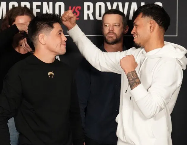 Brandon Moreno y Brandon Royval en 126 para el sábado en México y ESPN