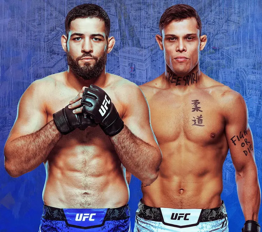 Nassourdine Imavov vs Caio Borralho el sábado #Sep6 en UFC Paris y ESPN