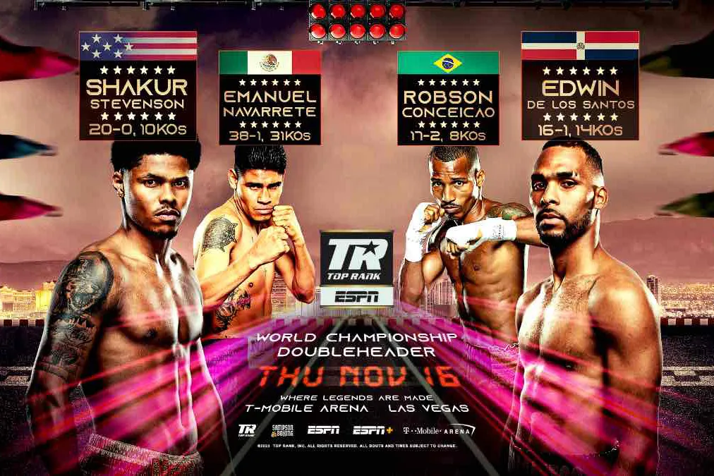 Shakus Stvenson vs Edwin de los Santos Top Rank