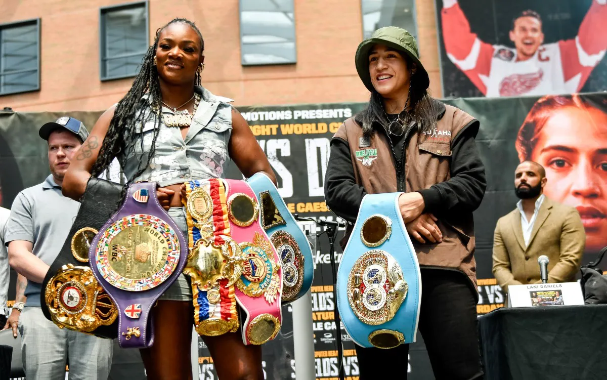 Claressa Shields vs Lani Daniels Press Conf at LCA - Detroit MI - 6.16.25- Photo x Adam J. Dewey-Salita Promotions-45