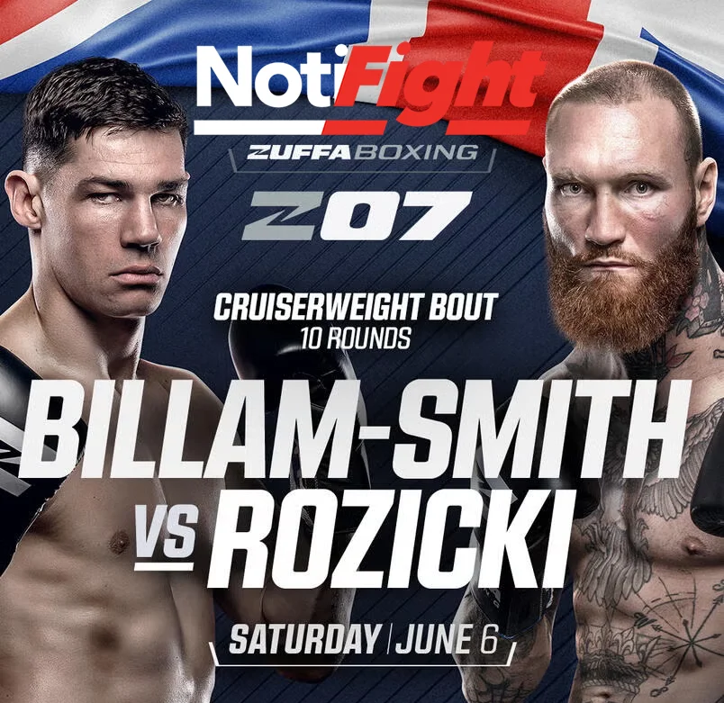 Chris Billam-Smith vs Ryan Rozicki PosterZuffaBoxing NF