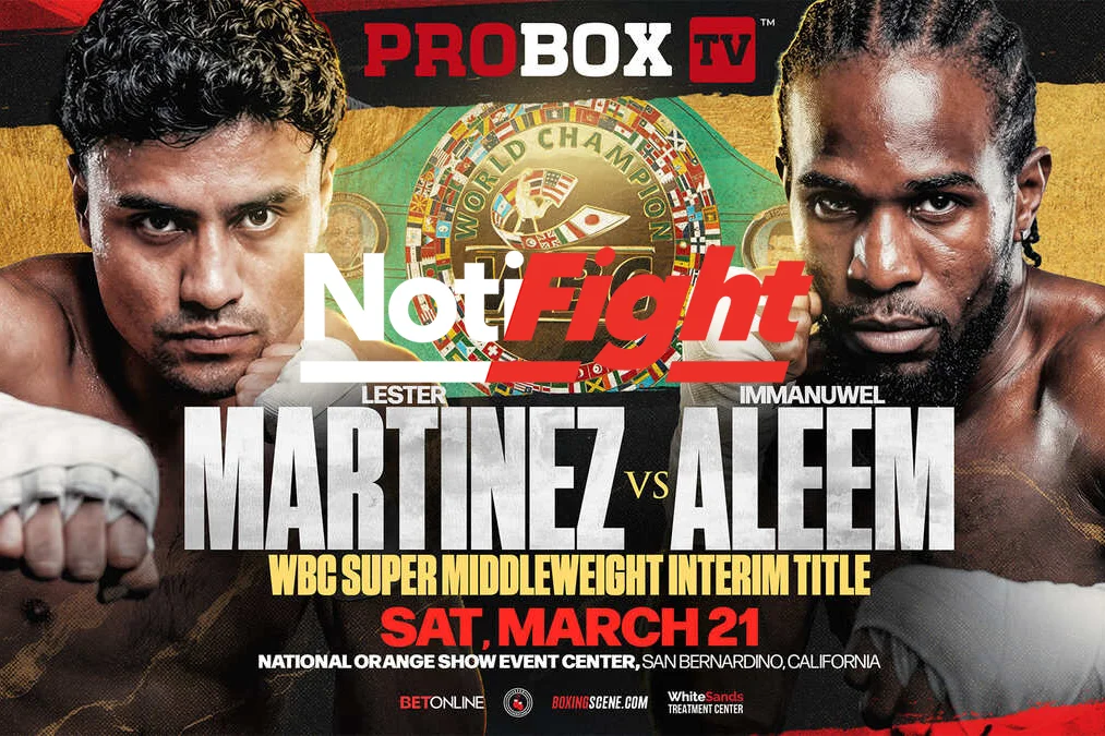 Lester Martinez vs Immanuwel Aleem ProBoxTV Poster NF