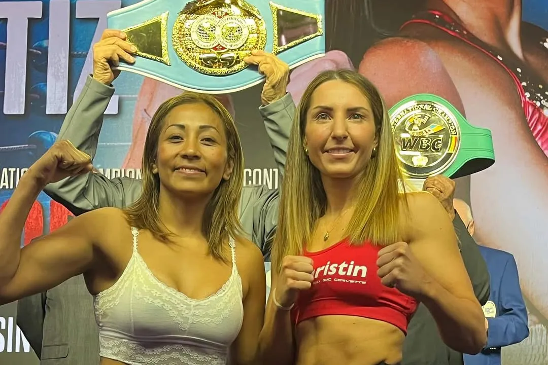 Kim Clavel y Anabelle Ortiz en peso