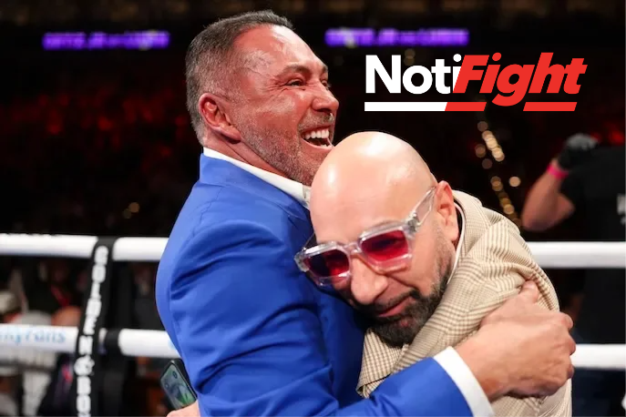 Oscar De La Hoya y Rick Mirigian Golden Boy Promotions