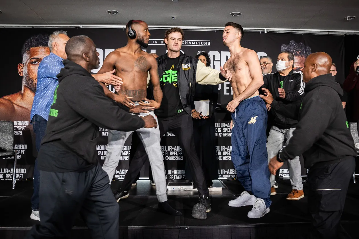 20231214 SHO - Morrell v Agbeko - MSP - Weigh In - WESTCOTT-27