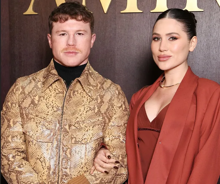 Canelo y su esposa