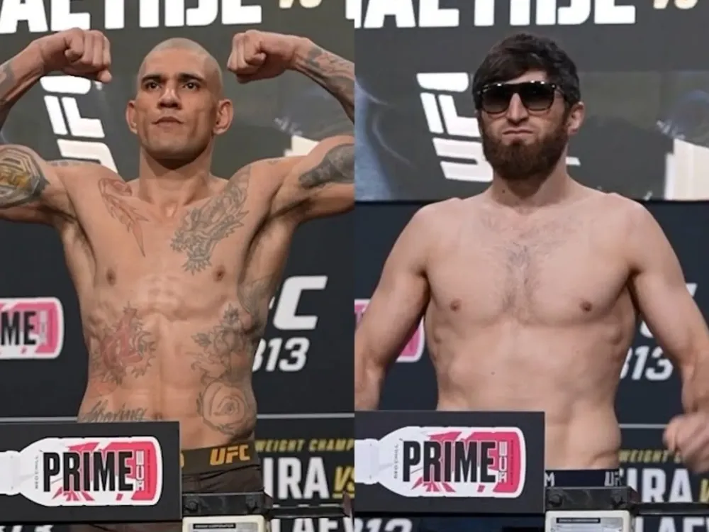 Alex Pereira y Magomed Ankalaev marcan 205 libras para UFC 313 de Las Vegas
