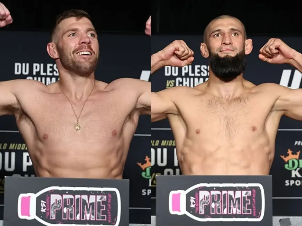 Dricus du Plessis 185 y Khamzat Chimaev 183 listos para UFC 319 de Chicago y ESPN