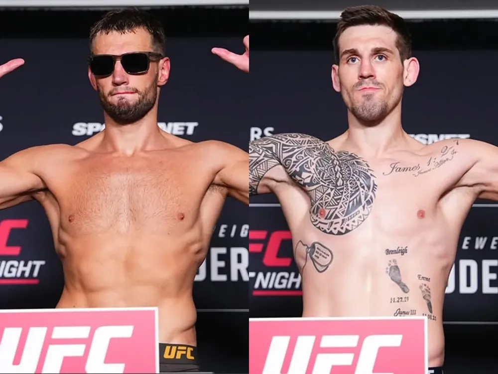 Reinier de Ridder y Brendan Allen cumplen peso para el sábado en UFC Fight Night 262