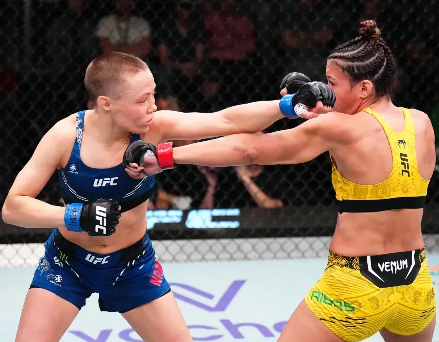 Rose Namajunas logra DU sobre Amanda Ribas en Las Vegas