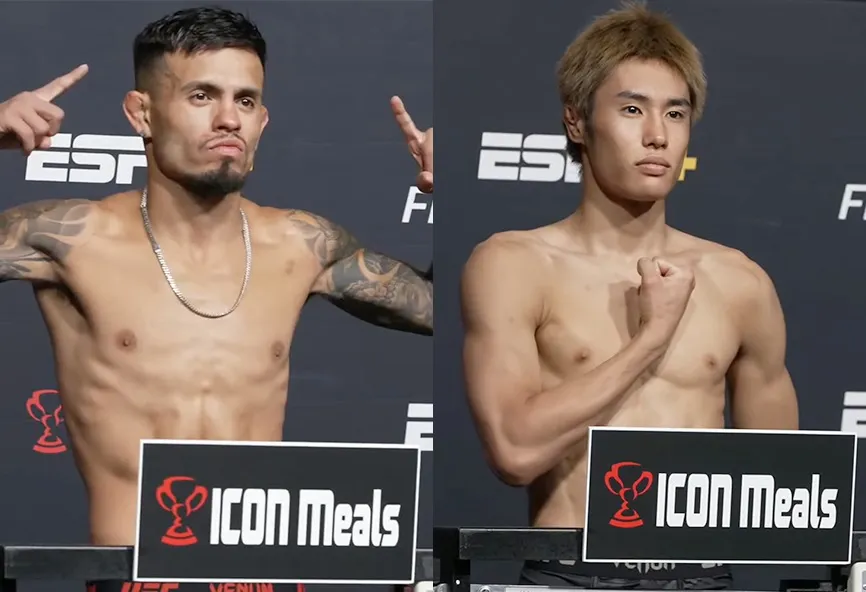 Brandon Royval y Tatsuro Taira en peso para UFC Vegas 98
