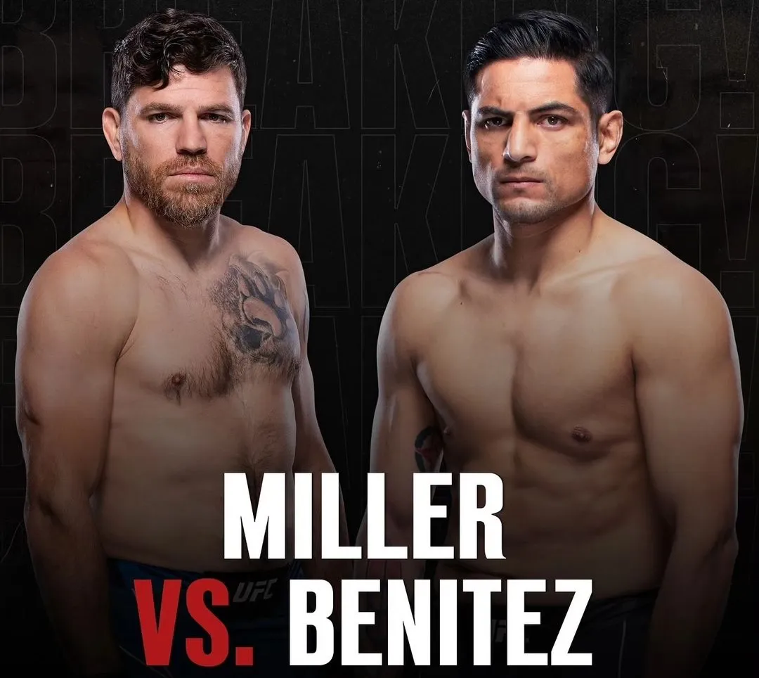 Miller vs Benítez nueva co-estelar de UFC Vegas 84 por ESPN