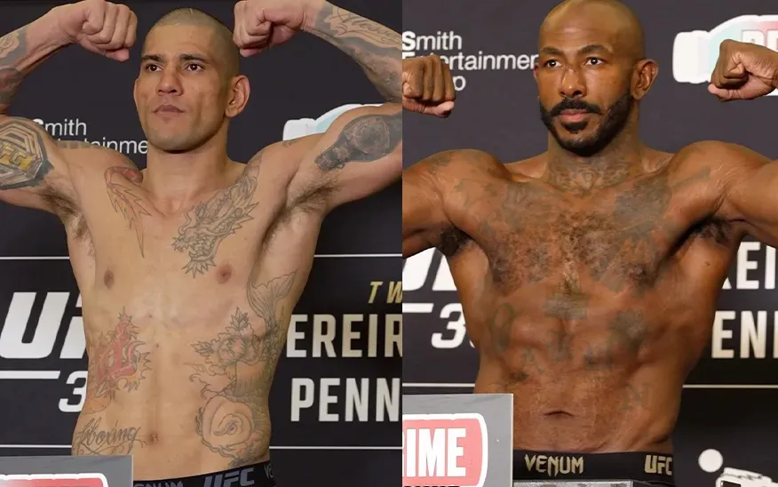 Alex Pereira y Khalil Rountree en peso para UFC 307 del sábado por ESPN PPV