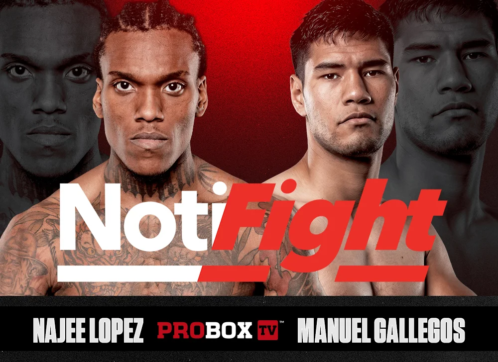 Lopez vs Gallegos Poster ProBox TV NF