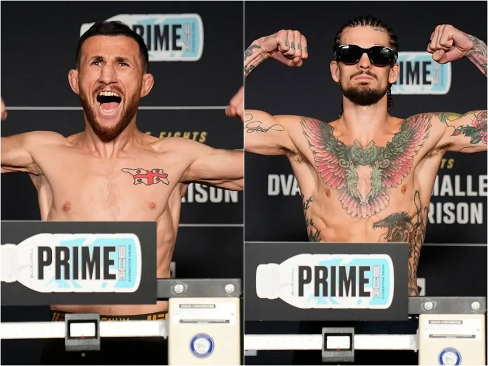 Merab Dvalishvili y Sean O'Malley cumplen peso para UFC 316 de Newark