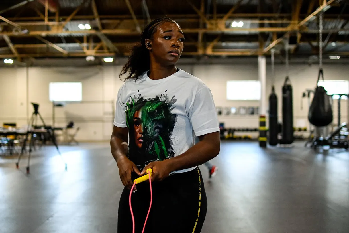 Claressa Shields Media Workout - 6.11.2024 by Adam J. Dewey-Salita Promotions-2