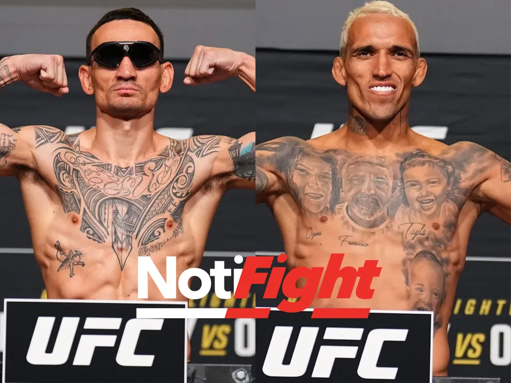 Max Holloway y Charles Oliveira / UFC / NF. 
