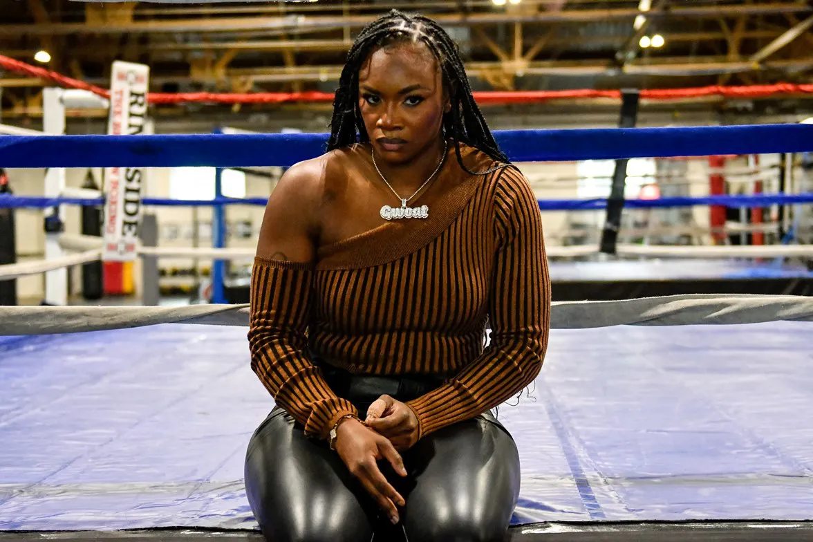 Claressa Shields vs Danielle Perkins Media Workout - 1.7.2024 - Photo x Adam J. Dewey-Salita Promotions-19