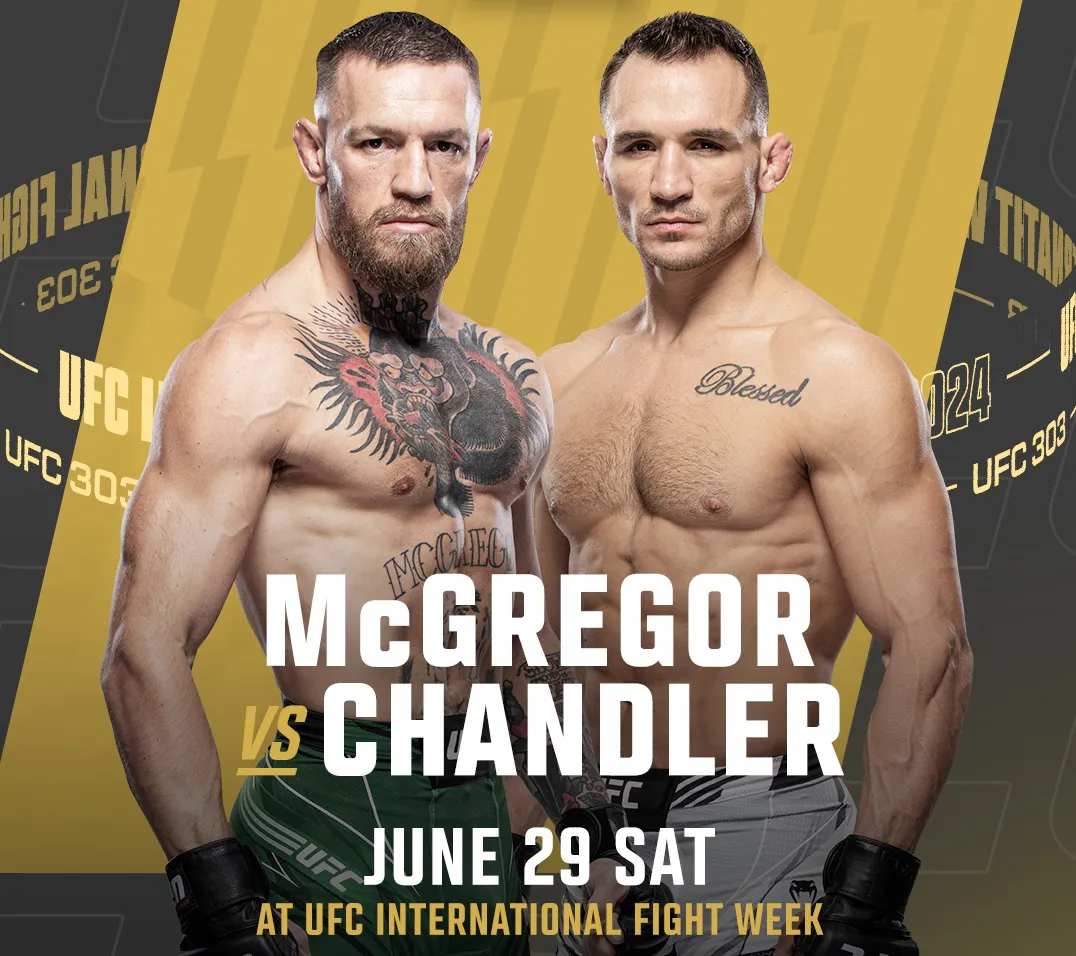 Dana White oficializa Conor McGregor vs Michael Chandler para UFC 303 el 2906