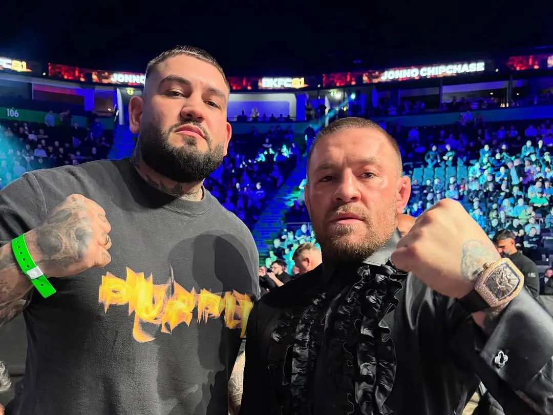 Gzim Selmani y Conor McGregor