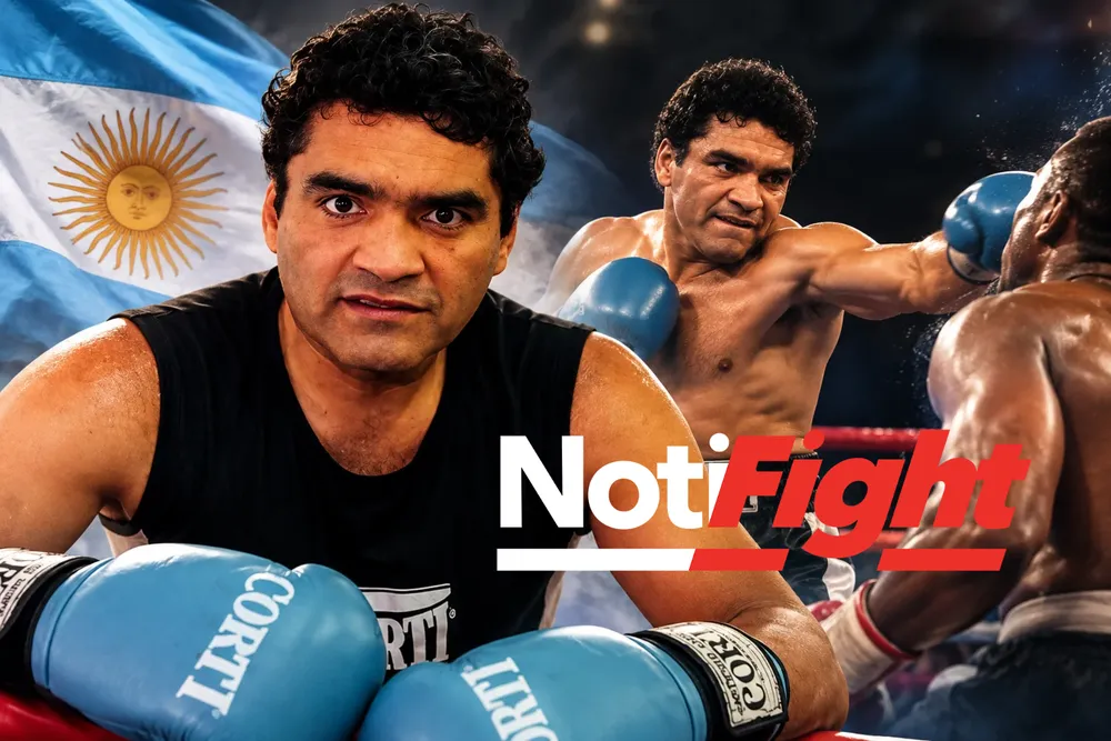 Retrato épico de boxeo argentino