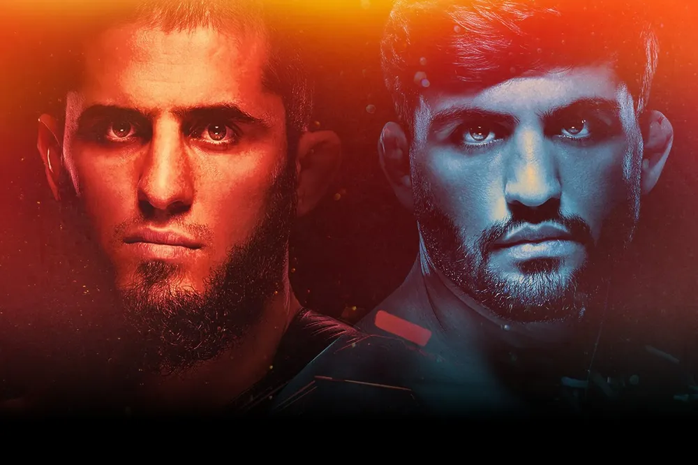 Islam Makhachev expone ante Arman Tsarukyan en UFC 311 de Los Angeles y ESPN PPV