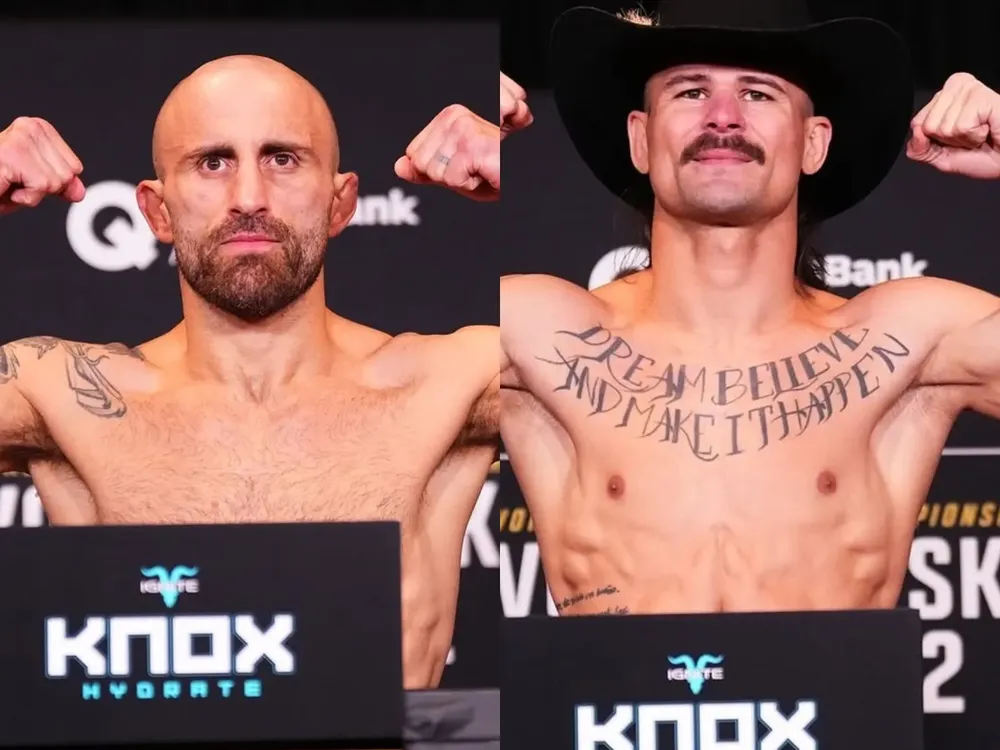 Alexander Volkanovski y Diego Lopes cumplen peso para Mundial Pluma de UFC 325 y Paramount