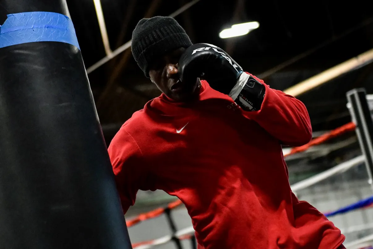 Claressa Shields vs Danielle Perkins Media Workout - 1.7.2024 - Photo x Adam J. Dewey-Salita Promotions-12