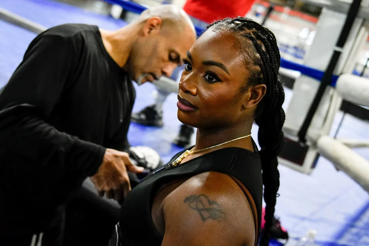 Claressa Shields vs Danielle Perkins Media Workout - 1.7.2024 - Photo x Adam J. Dewey-Salita Promotions-29