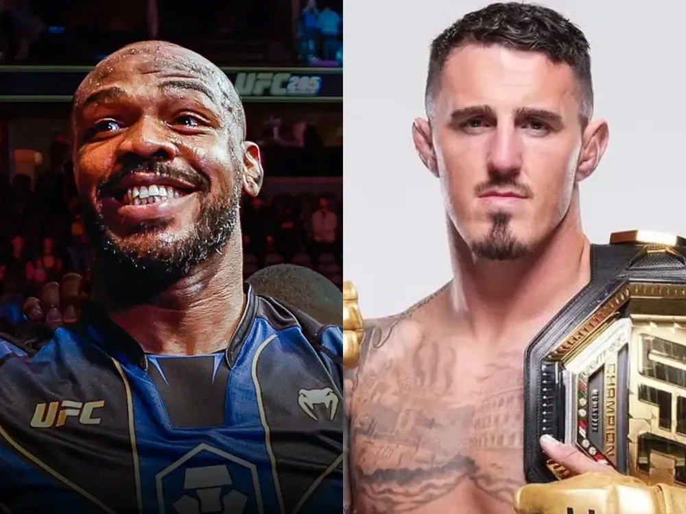 ¿Patrón de comportamiento_ Jon Jones critica a Tom Aspinall_ Se rinde al instante