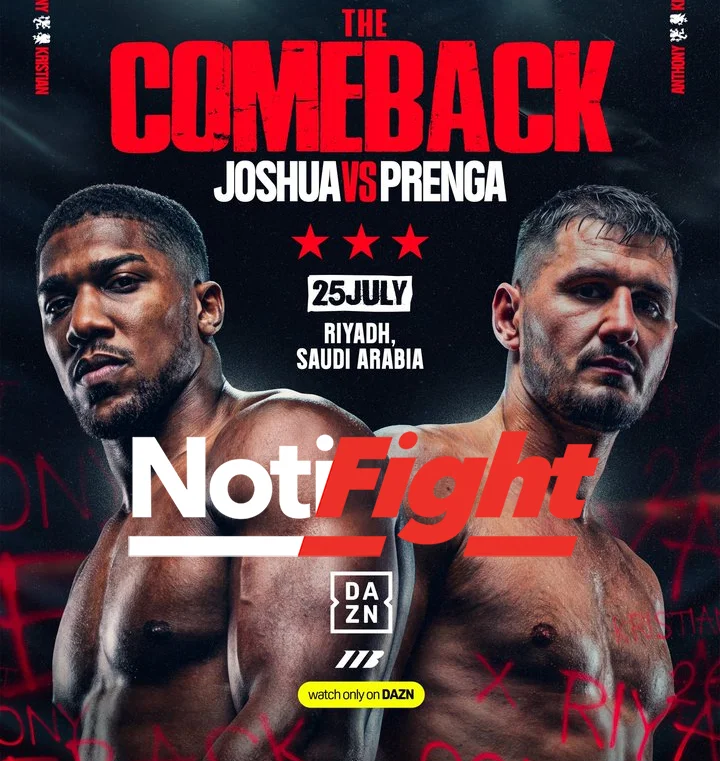 Joshua vs Prenga PosterMatchroom NF