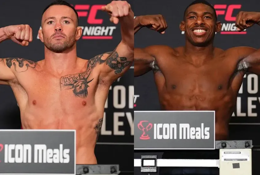 Colby Covington y Joaquin Buckley en peso para UFC Tampa del 1412 por ESPN