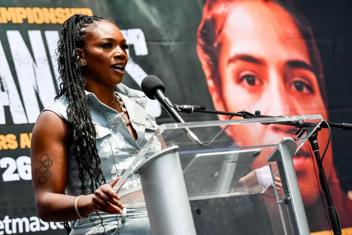Claressa Shields vs Lani Daniels Press Conf at LCA - Detroit MI - 6.16.25- Photo x Adam J. Dewey-Salita Promotions-28