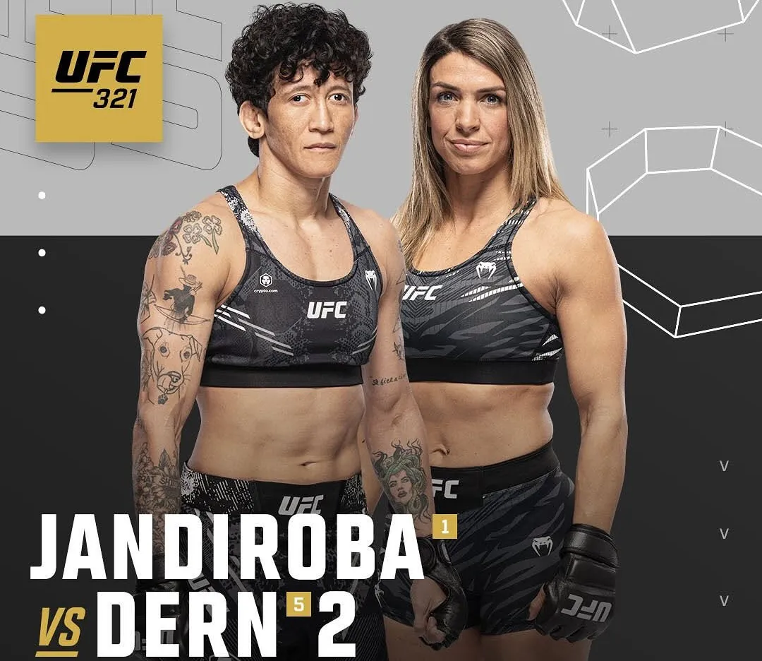 Revancha Virna Jandiroba vs Mackenzie Dern por el vacante peso paja en UFC 321