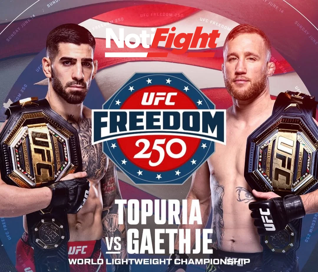 Topuria vs Gaethje UFC NF