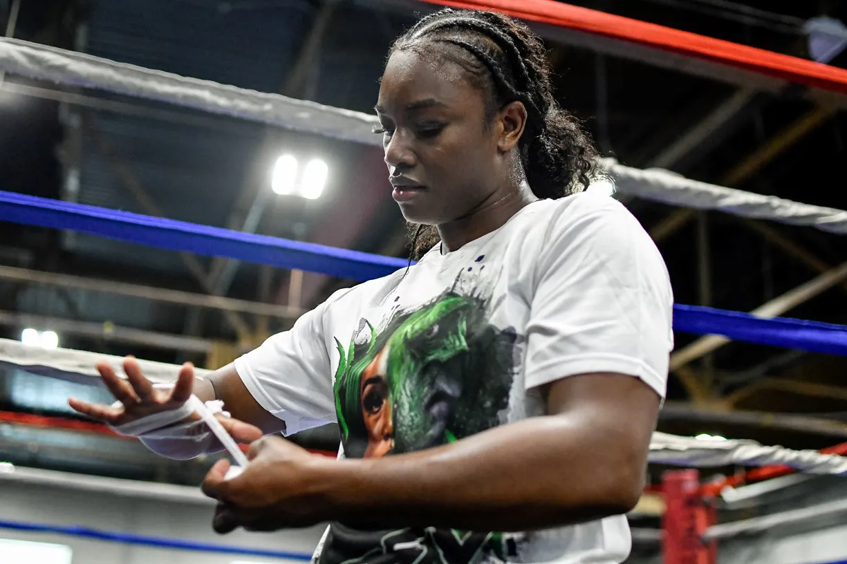 Claressa Shields Media Workout - 6.11.2024 by Adam J. Dewey-Salita Promotions-10