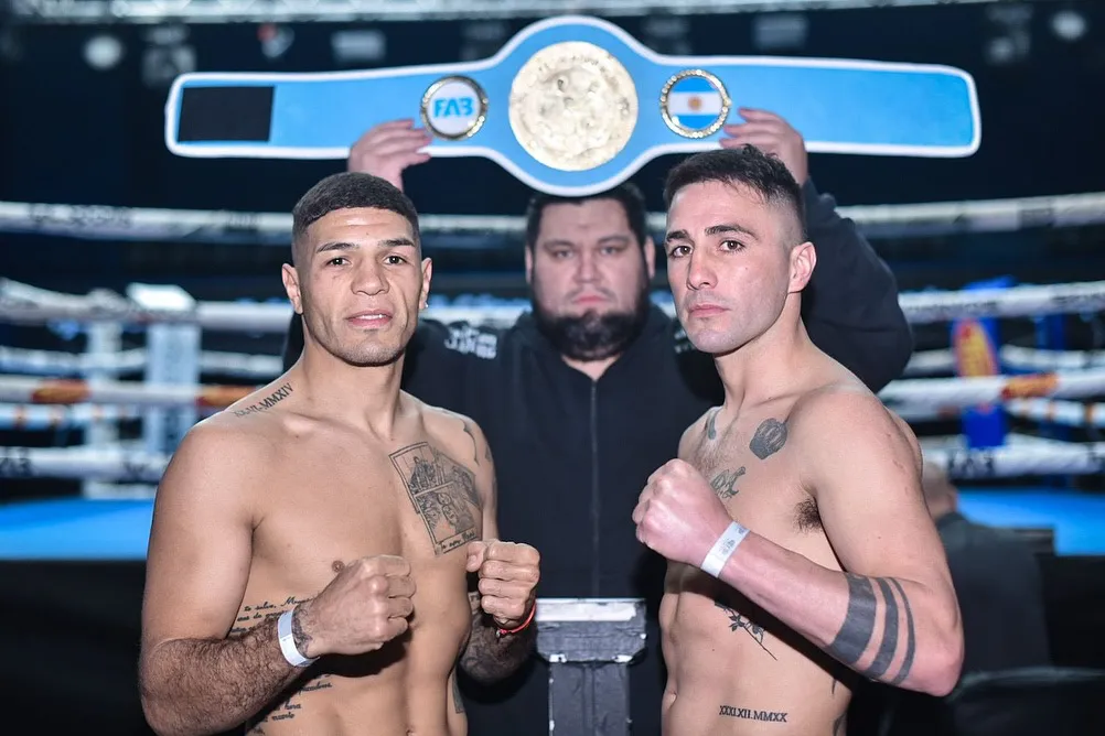 Julio Zárate y Sebastián Papeschi Pesaje