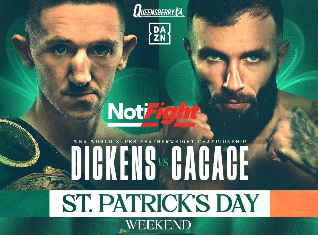 Dickens vs Cacage Poster Queensberry Promotions NF
