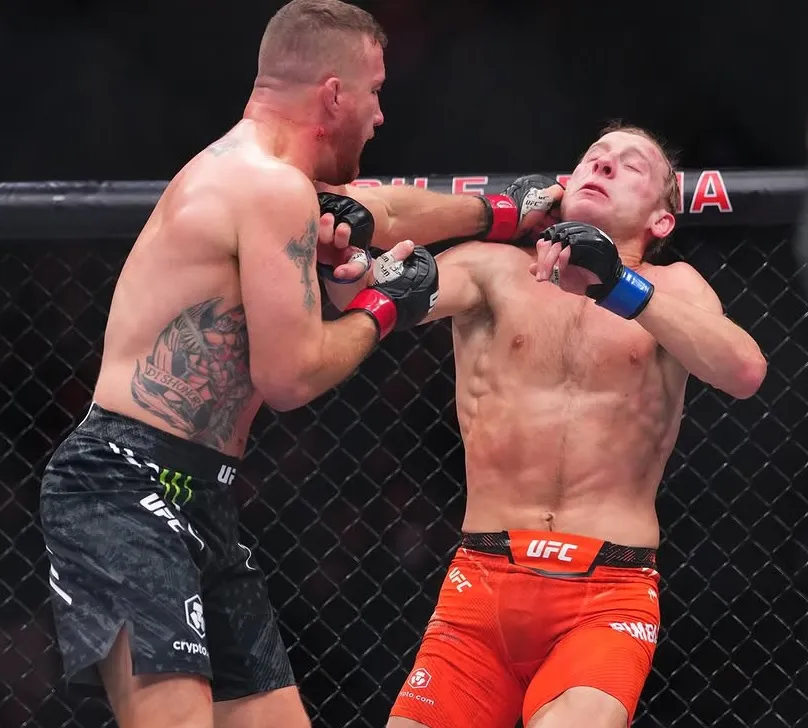 Justin Gaethje nuevo campeón interino tras DU sobre Paddy Pimblett en UFC 324