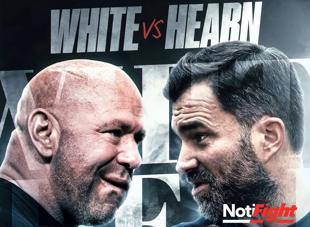 Eddie Hearn cree que pelea contra Dana White / IG: @happypunch / NF.