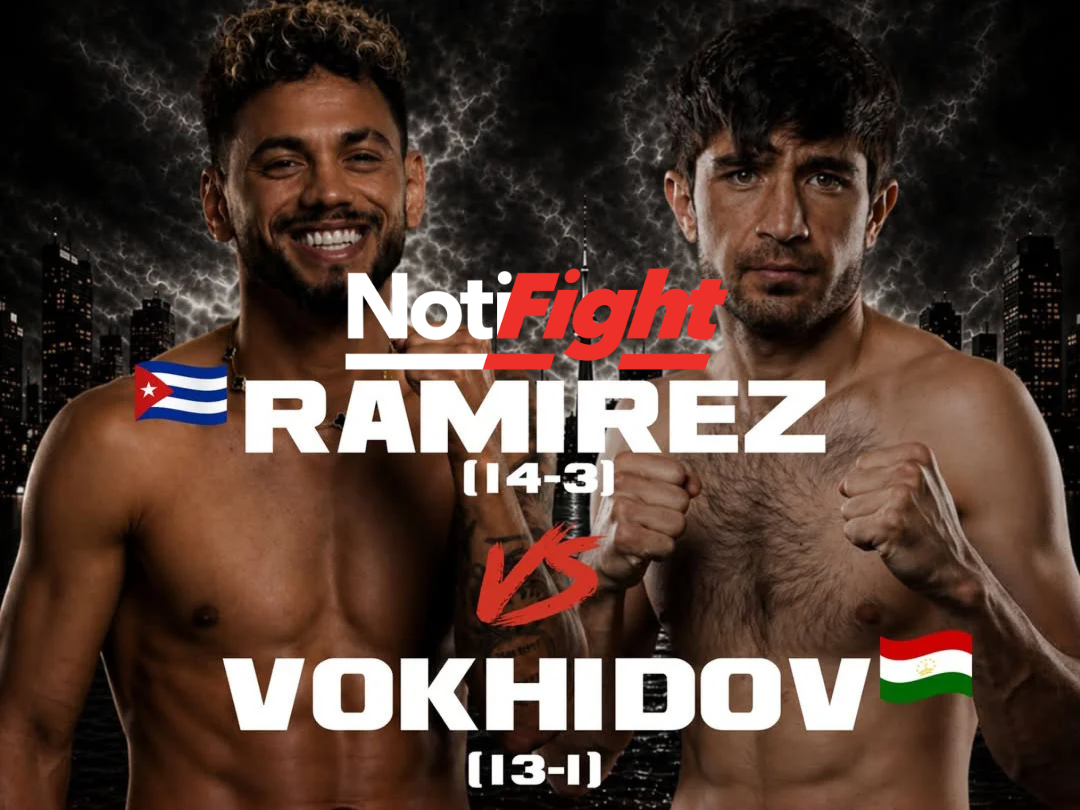 Ramirez vs Vokhidov / Instagram: @raizdboxing