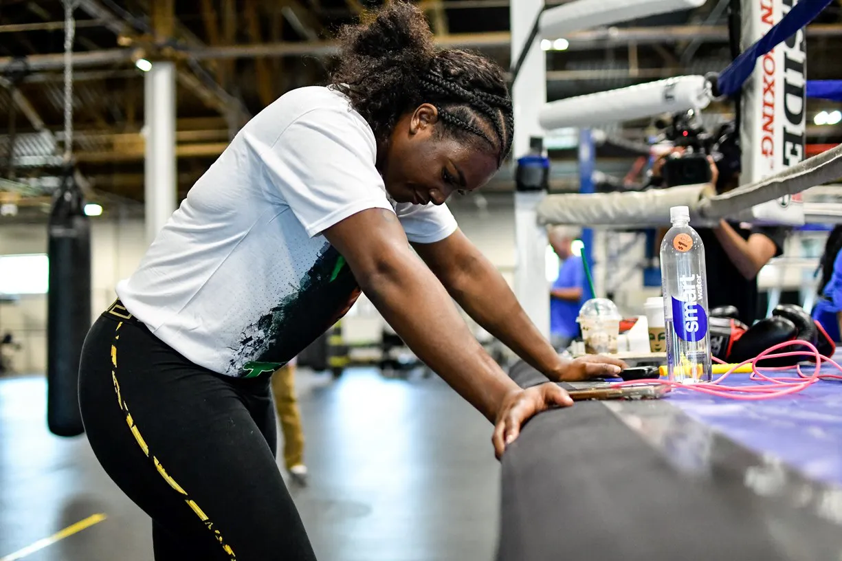 Claressa Shields Media Workout - 6.11.2024 by Adam J. Dewey-Salita Promotions-3