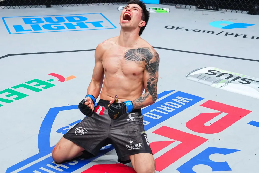 Pinedo se queda con invicto de Braga y es campeón pluma PFL