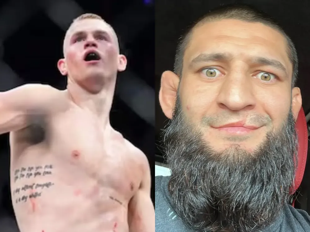 Altercado entre Ian Garry y Khamzat Chimaev en UFC Qatar_ Sé un hombre