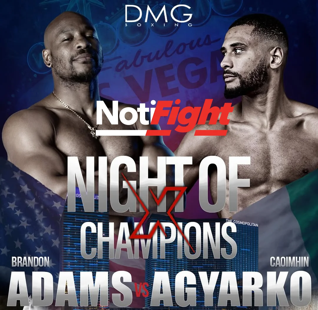 Adams vs Agyarko Poster DMG NF