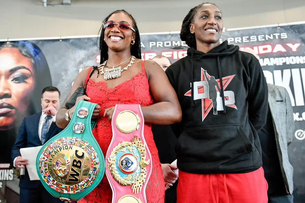 Claressa Shields y Danielle Perkins