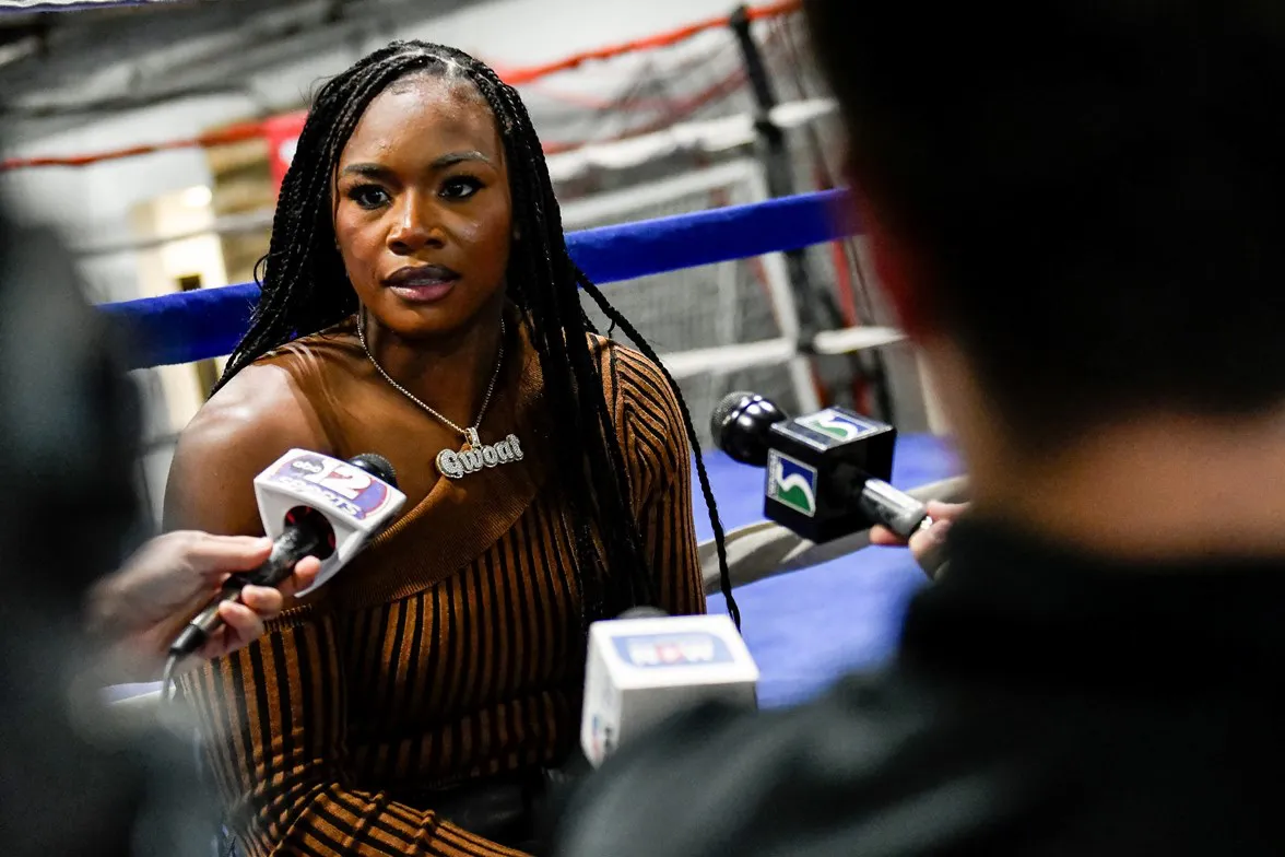 Claressa Shields vs Danielle Perkins Media Workout - 1.7.2024 - Photo x Adam J. Dewey-Salita Promotions-20