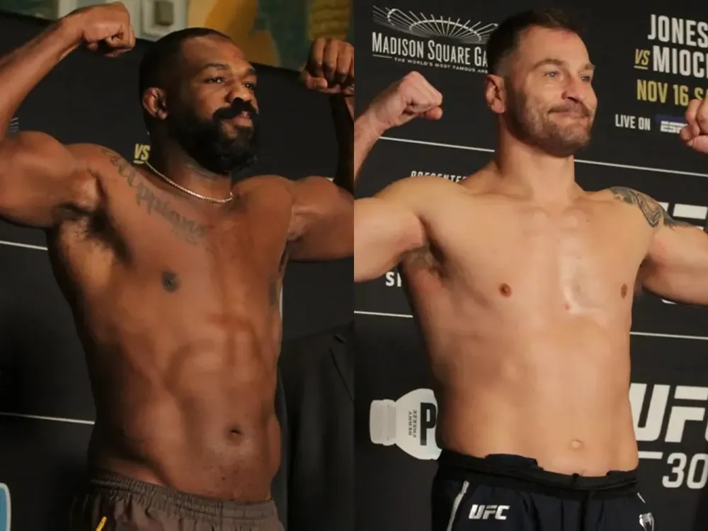 Jon Jones 237.6 y Stipe Miocic 248.6 por Mundial Completo UFC en New York